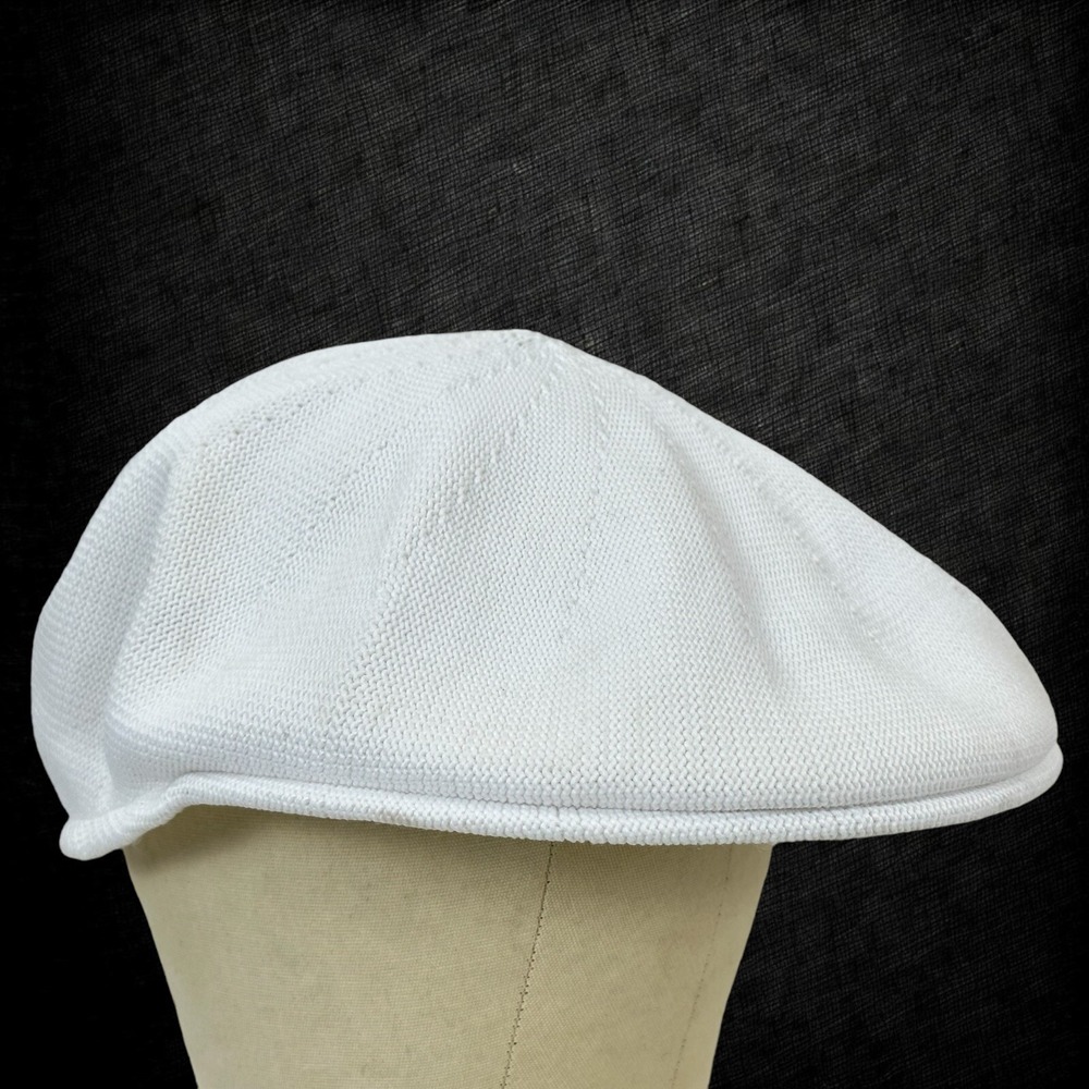 Dorfman Pacific Co DPC White Knit Driver Ivy Flat Cap Men's Size Large